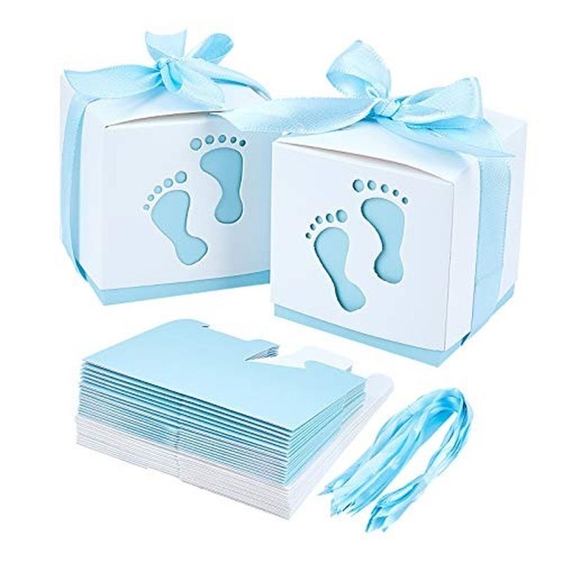 Gift Wrap 10pcs Born Baby Boxes Footprints Candy Shower Packaging Box Blue Pink Paper Bag Birthday Party Favor
Gift Wrap 10pcs Born Baby Boxes Footprints Candy Shower Packaging Box Blue Pink Paper Bag Birthday Party Favor