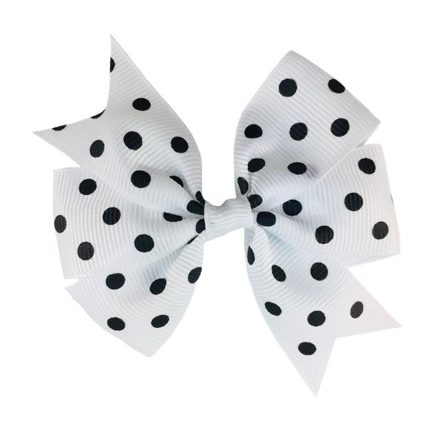 2021 Grosgrain Polka Dot Ribbon Bow For Headband Boutique Hairbows Baby Girls Hair Accessorise