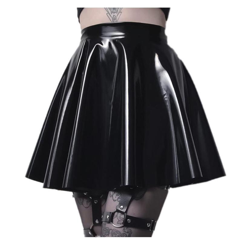 Skirts Skirt Korean Style Black Women Fashion Leather Shiny Pleated Mini Pure Color Casual Party Cool Women' Falda
Skirts Skirt Korean Style Black Women Fashion Leather Shiny Pleated Mini Pure Color Casual Party Cool Women' Falda