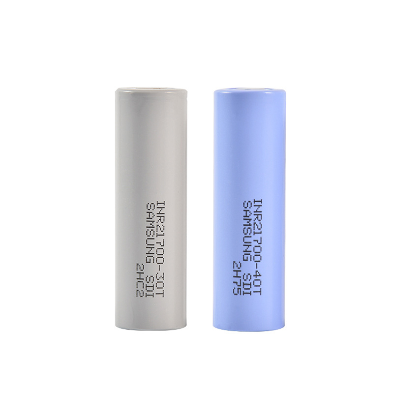 High Quality INR21700 30T 3000mAh 40T 4000mAh 21700 Battery 35A 3.7V Grey Blue Drain Rechargeable Lithium Vape Batteries For Samsung
High Quality INR21700 30T 3000mAh 40T 4000mAh 21700 Battery 35A 3.7V Grey Blue Drain Rechargeable Lithium Vape Batteries For Samsung