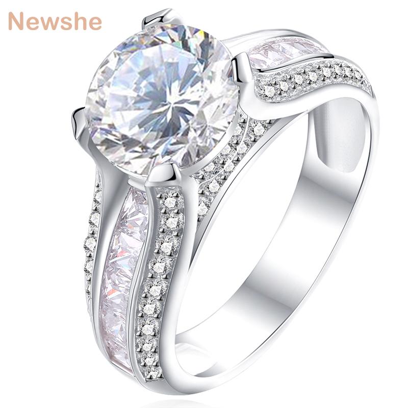Cluster Rings She 925 Sterling Silver Wedding Engagement Ring 2 Ct Round White CZ Fashionable Design Jewelry For Women JR4791, Golden;silver
Cluster Rings She 925 Sterling Silver Wedding Engagement Ring 2 Ct Round White CZ Fashionable Design Jewelry For Women JR4791, Golden;silver