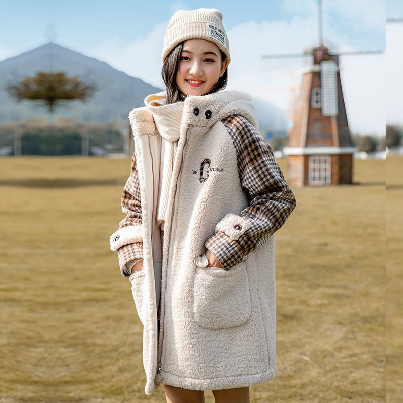 Long style fashion outwear Top lamb wool Faux Fur autumn and winter long sleeve thick zipper cardigan jacket, Black
Long style fashion outwear Top lamb wool Faux Fur autumn and winter long sleeve thick zipper cardigan jacket, Black