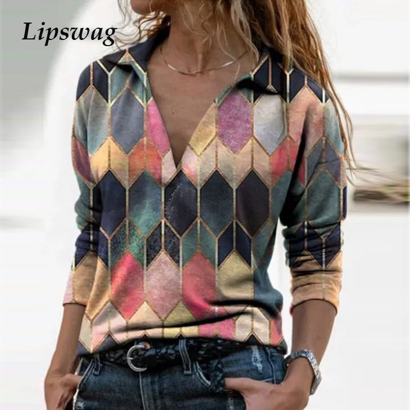 Women Vintage Geometric Print Blouse Shirt Spring Autumn Casual Long Sleeve Pullover Tops Ladies 3XL Elegant V Neck Loose Blusa, 08 purple
Women Vintage Geometric Print Blouse Shirt Spring Autumn Casual Long Sleeve Pullover Tops Ladies 3XL Elegant V Neck Loose Blusa, 08 purple