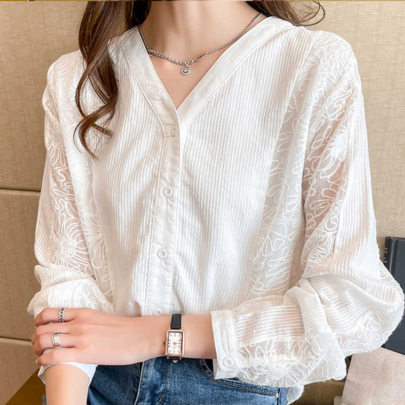 Long Sleeve White Blouse Women Shirt Blouse Women Blusas Mujer De Moda V-Neck Chiffon Blouse Shirt Women Tops Blusa E559 210602
Long Sleeve White Blouse Women Shirt Blouse Women Blusas Mujer De Moda V-Neck Chiffon Blouse Shirt Women Tops Blusa E559 210602