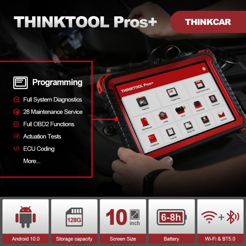 Code Readers & Scan Tools THINKCAR THINKTOOL Pros+ Automotive Diagnostic Tool 10 Inch 128G TPMS Programming OBD2 Scanner Professional OBD 2
Code Readers & Scan Tools THINKCAR THINKTOOL Pros+ Automotive Diagnostic Tool 10 Inch 128G TPMS Programming OBD2 Scanner Professional OBD 2