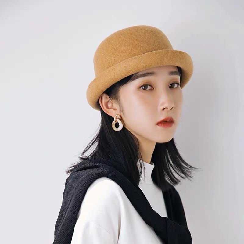Berets Hat About Women As Early The Spring And Autumn Period Han Edition Wool Dome Edge Homburg British Felt Contr, Brown
Berets Hat About Women As Early The Spring And Autumn Period Han Edition Wool Dome Edge Homburg British Felt Contr, Brown