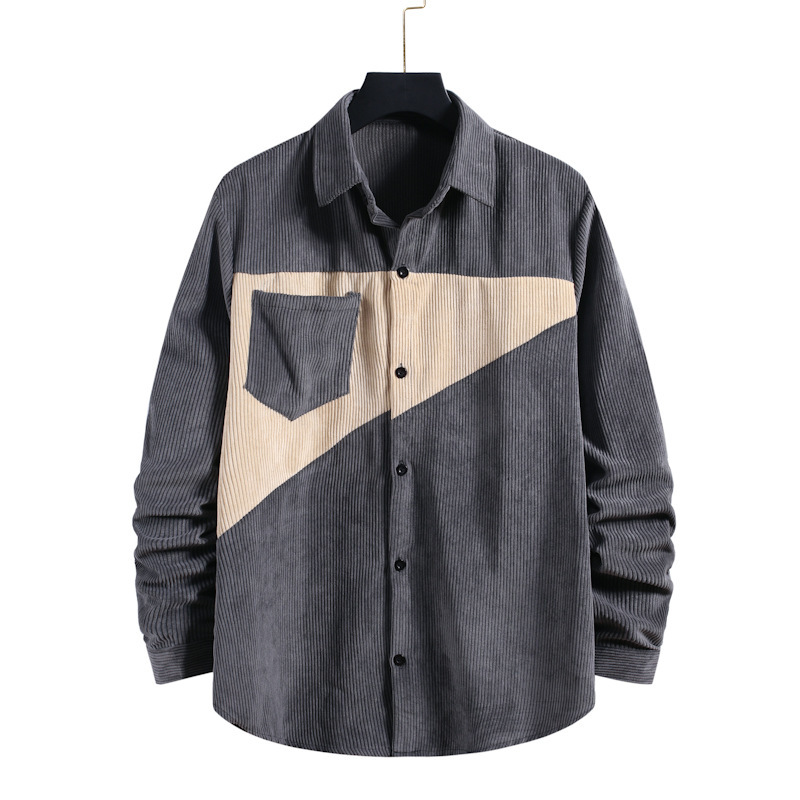 Colorblock Striped Shirt Mens Autumn Casual Long Sleeve Pocket Men Shirts Contrast Patchwork Oversized Male Camisas 210524, Blue
Colorblock Striped Shirt Mens Autumn Casual Long Sleeve Pocket Men Shirts Contrast Patchwork Oversized Male Camisas 210524, Blue
