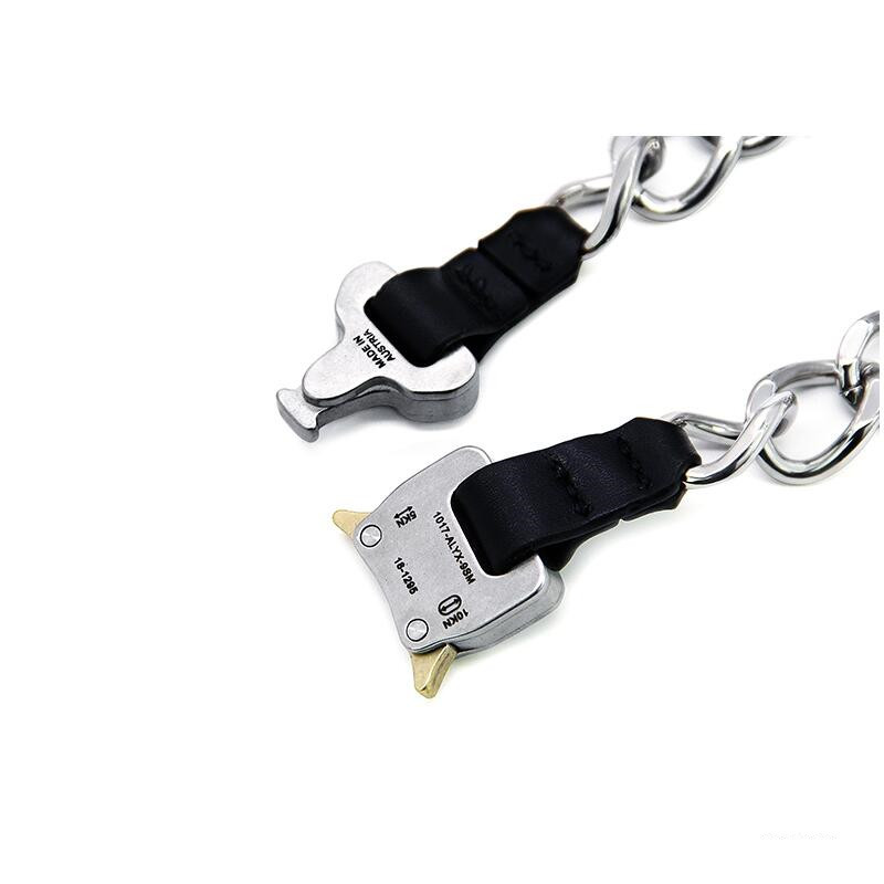 Alyx Metal Sense Embossed Chain High Street Functional Wind Bracelet Tide Brand Safety Buckle Titanium Steel