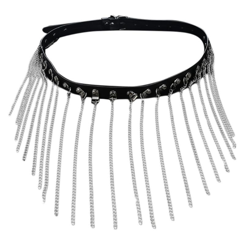 Belts Women Gothic Hiphop Belt Adjustable Disco Dancing Leather PU Punk Style Jk Waist Strap Gitl Dress Body Chain, As pic
Belts Women Gothic Hiphop Belt Adjustable Disco Dancing Leather PU Punk Style Jk Waist Strap Gitl Dress Body Chain, As pic