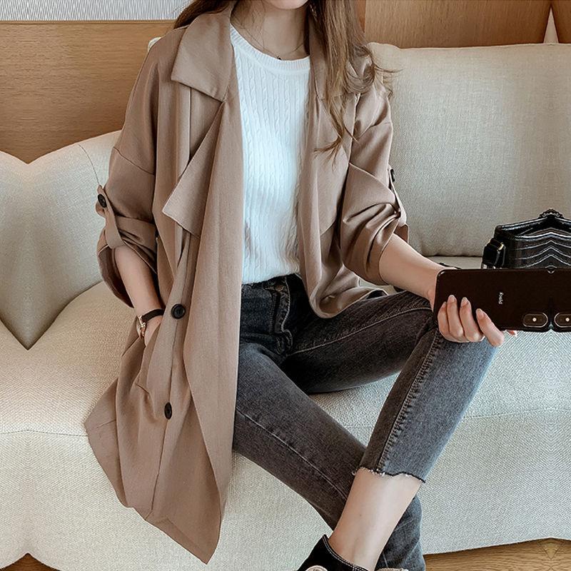 Women's Trench Coats Fashion Women Windbreaker Coat Spring & Autumn Large Lapel Solid Female Wind Double-breasted Long Sleeve Casual, Tan;black
Women's Trench Coats Fashion Women Windbreaker Coat Spring & Autumn Large Lapel Solid Female Wind Double-breasted Long Sleeve Casual, Tan;black
