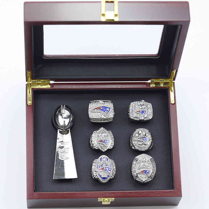 Europe America Style Men Lady Women Titanium steel 6 New patriot rings Super Bowl trophy setEngraved Letter Pattern Lov, Silver
Europe America Style Men Lady Women Titanium steel 6 New patriot rings Super Bowl trophy setEngraved Letter Pattern Lov, Silver