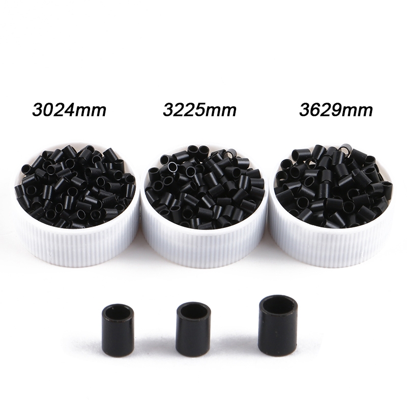 1000pcsbottle 32x25x40mm Hair Extensions Micro Beads Copper Tubes Micro Ring Nano rings for Salon