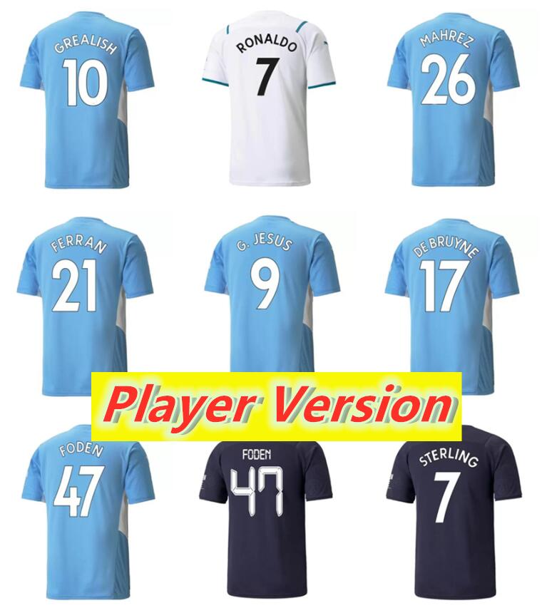 Player Version BERNARDO Soccer City 2021 2022 Home away 3rd Maillot Foot KUN AGUERO MAHREZ DE BRUYNE 21 22 STERLING Football shirt
Player Version BERNARDO Soccer City 2021 2022 Home away 3rd Maillot Foot KUN AGUERO MAHREZ DE BRUYNE 21 22 STERLING Football shirt