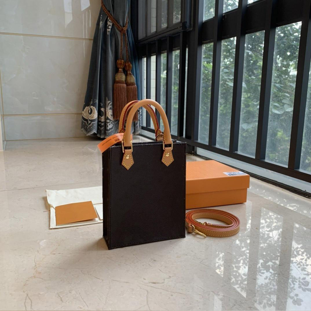 PETIT SAC PLAT Bag Genuine Cowhide Leather Flower Handbag Purses Pochettes Luxury Designer Fashion Womens Crossbody Shoulder Bags Mini size Pack Small Tote