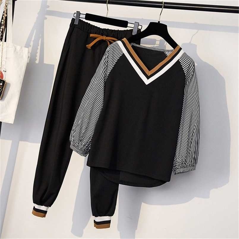 Women two piece set Spring long sleeve t shirt+ pants casual women tracksuit 5XL 211109, As picture
Women two piece set Spring long sleeve t shirt+ pants casual women tracksuit 5XL 211109, As picture