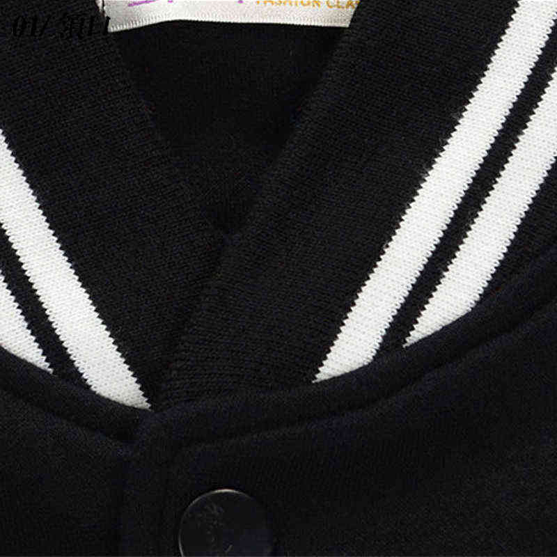 Arrival Bomber Jacket Men Rib Sleeve Cotton Casual Baseball Uniform Collar Coat Star Autumn And Winter Spliced Short 211110
