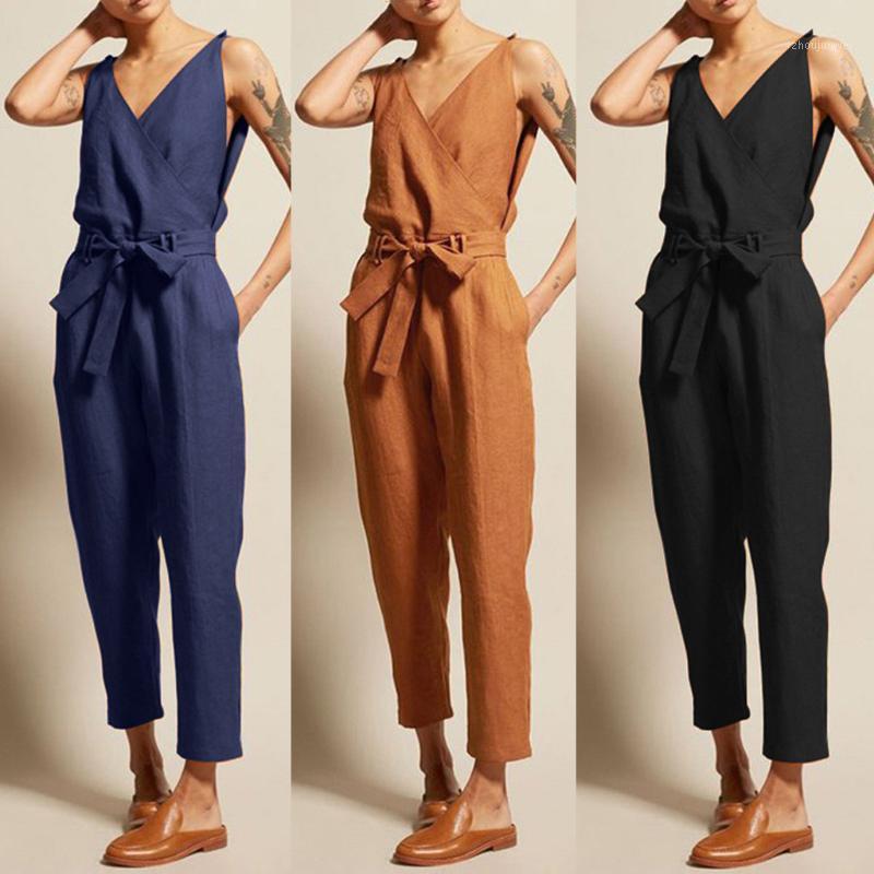 Women' Jumpsuits & Rompers Casual Solid Sleeveless V-Neck Belt Slim Plus Size Linen Long Jumpsuit Monos Largos Mujer Pantalon Largo Jumpsui, Blue
Women' Jumpsuits & Rompers Casual Solid Sleeveless V-Neck Belt Slim Plus Size Linen Long Jumpsuit Monos Largos Mujer Pantalon Largo Jumpsui, Blue