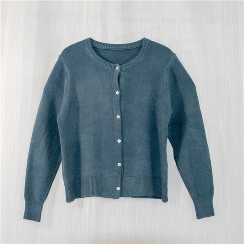 Autumn Winter Knitted Sweater Women O-Neck Loose Cardigan Multi-Color Single-Breasted Short Coat Pull Femme 11113 210510