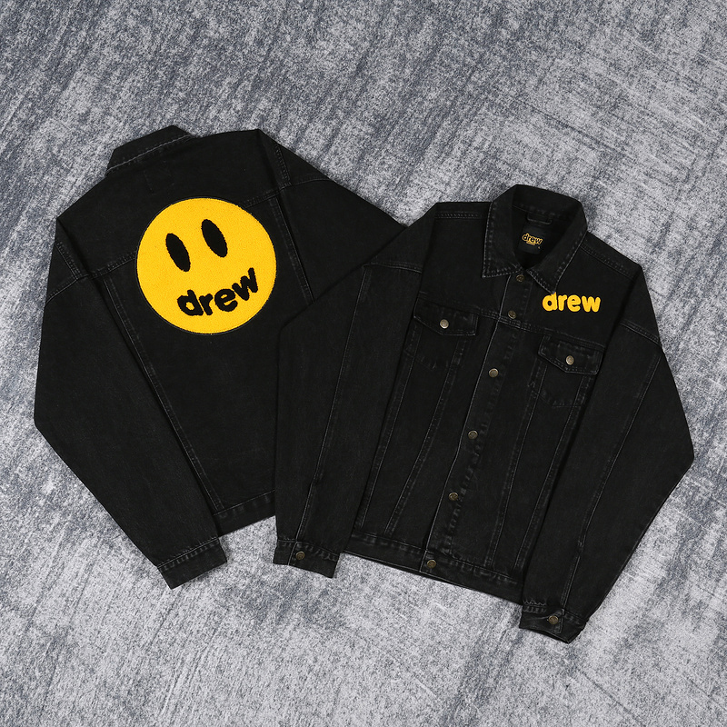 Drewhouse Drew House Smiley Face Denim Jacket Men Women Casual Coats Mens Stylist Jackets Bieber High Street Outerwear Coat Streetwear Overs, Black;brown
Drewhouse Drew House Smiley Face Denim Jacket Men Women Casual Coats Mens Stylist Jackets Bieber High Street Outerwear Coat Streetwear Overs, Black;brown