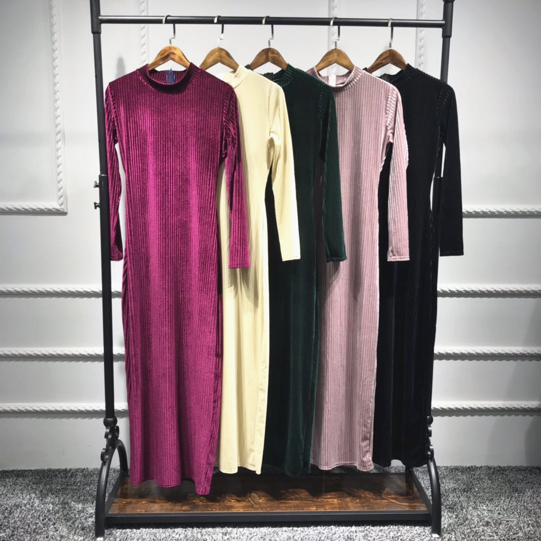 Turkey Muslim Veet Abaya Dress Women Long Sleeve Bodycon Slim Solid Elegant Vestidos Islamic Clothing India Musulman Abayas
Turkey Muslim Veet Abaya Dress Women Long Sleeve Bodycon Slim Solid Elegant Vestidos Islamic Clothing India Musulman Abayas