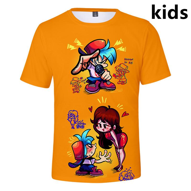 

Men's T-Shirts 2 To 14 Years Kids T Shirt Game Friday Night Funkin 3D Print T-shirt Boys Girls Short Sleeve Shirts Children Clothes, 3dtz-21
