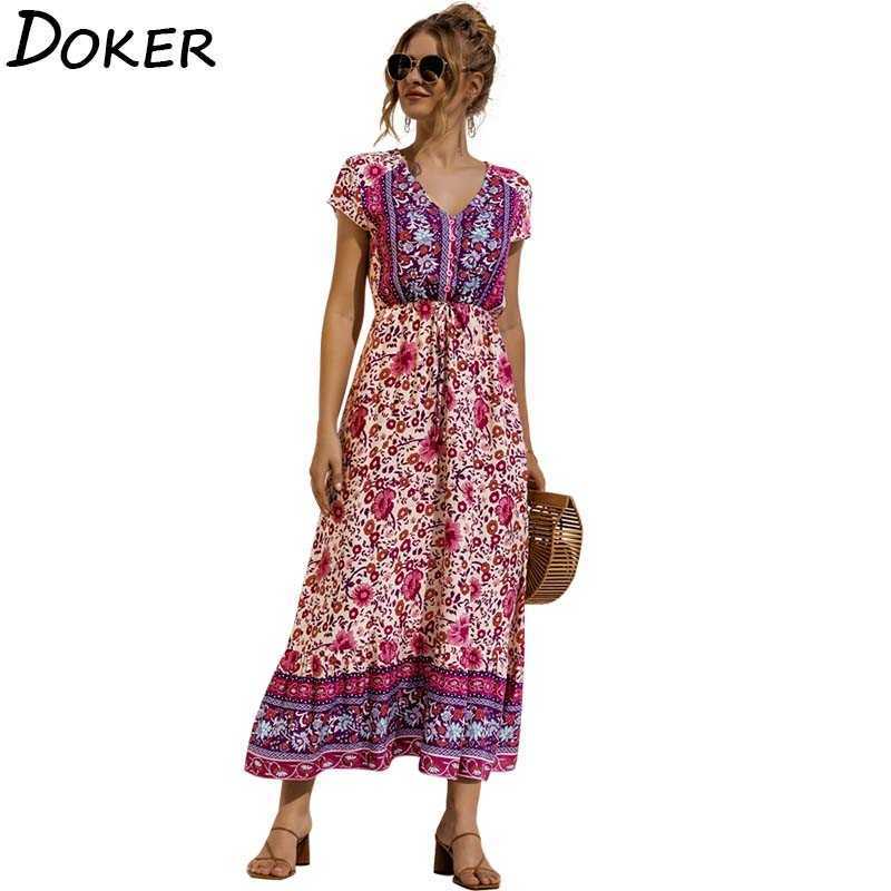Floral Print Midi Dres Fashion V Neck Short Sleeve Plus Size Elegant Ladies Casual Boho Beach Summer Dresses Ropa Mujer 210604, Green
Floral Print Midi Dres Fashion V Neck Short Sleeve Plus Size Elegant Ladies Casual Boho Beach Summer Dresses Ropa Mujer 210604, Green