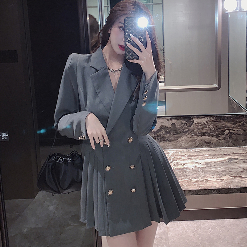 2021blazer dress women korean long sleeve suit dress spring one-piece ladies casual office clothing 2021 fashion designer mini dress, Black;gray
2021blazer dress women korean long sleeve suit dress spring one-piece ladies casual office clothing 2021 fashion designer mini dress, Black;gray