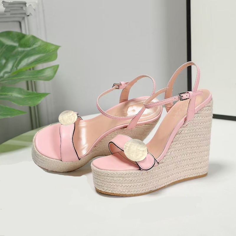 luxury designer Women Sandals Super high heels 2021 summer fashion 12cm wedge leather high-heeled shoes thick heel hollow slipper sexy large, Black 
luxury designer Women Sandals Super high heels 2021 summer fashion 12cm wedge leather high-heeled shoes thick heel hollow slipper sexy large, Black