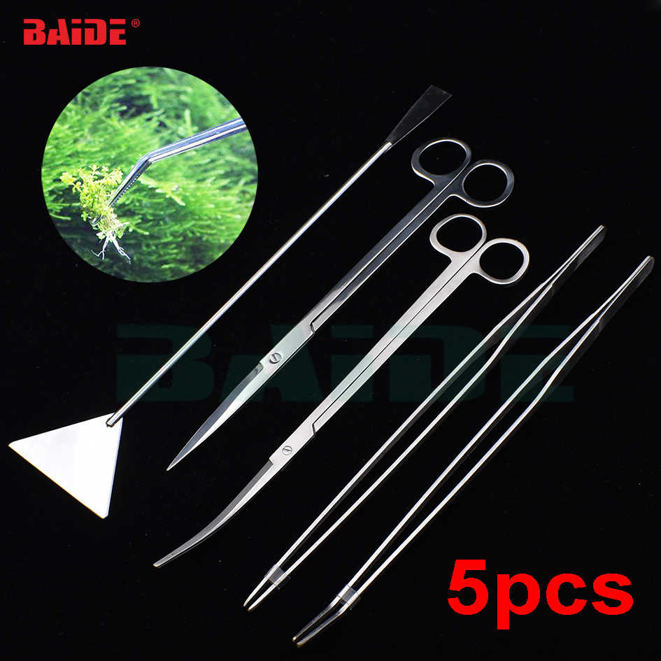 in 1 Tweezers Waved Scissor Stainless Steel 5 Aquarium Tools Set for Fish Tank Clean Algae Aquatic Accessories 50set 5SBT
in 1 Tweezers Waved Scissor Stainless Steel 5 Aquarium Tools Set for Fish Tank Clean Algae Aquatic Accessories 50set 5SBT
