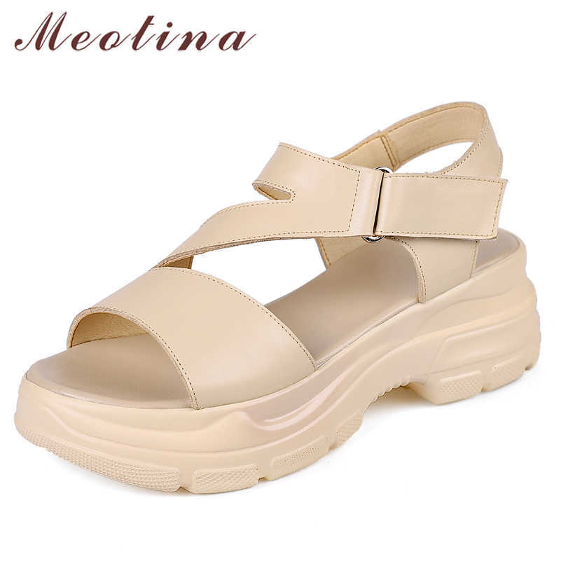 Meotina Women Sandals Shoes Natural Genuine Leather Sandals Platform Wedges High Heel Shoes Square Toe Ladies Footwear Summer 210608, Black
Meotina Women Sandals Shoes Natural Genuine Leather Sandals Platform Wedges High Heel Shoes Square Toe Ladies Footwear Summer 210608, Black