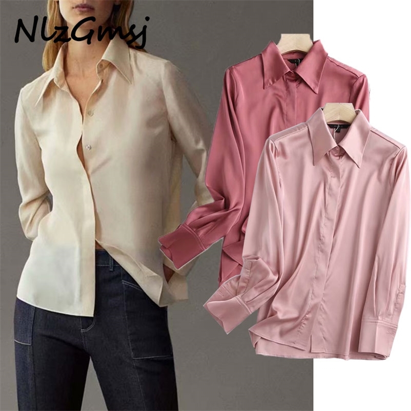Blouse Women Silk Solid color chiffon shirt Turn down Collar Blouses Long Sleeve Chiffon Shirt Casual Loose Tops 210628, As picture
Blouse Women Silk Solid color chiffon shirt Turn down Collar Blouses Long Sleeve Chiffon Shirt Casual Loose Tops 210628, As picture