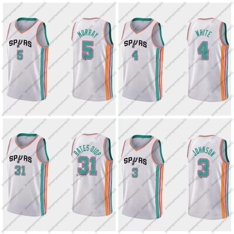 San Antonio's Spurs's Dejounte Murray #5 Basketball Jerseys Derrick White #4 Keita Bates-Diop #31 SanAntonioCity jersey 2021-22 75, Black;red
San Antonio's Spurs's Dejounte Murray #5 Basketball Jerseys Derrick White #4 Keita Bates-Diop #31 SanAntonioCity jersey 2021-22 75, Black;red