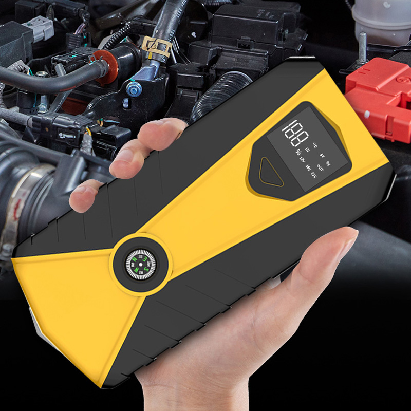 High Performance Portable Car Jump Starter Power Bank 16800mAh Auto Battery Supply With Emergency Lighting Function
