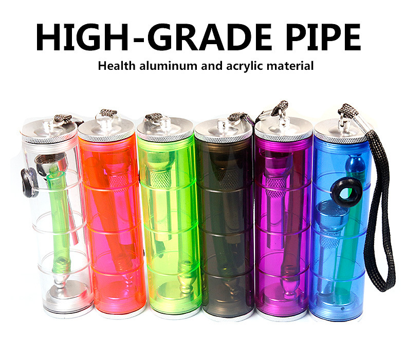 Fluorescent hookah shisha Pipe Water pipes Aluminium Alloy Acrylic Metal Pipe Portable smoking accessories wholesale 185mm length
Fluorescent hookah shisha Pipe Water pipes Aluminium Alloy Acrylic Metal Pipe Portable smoking accessories wholesale 185mm length