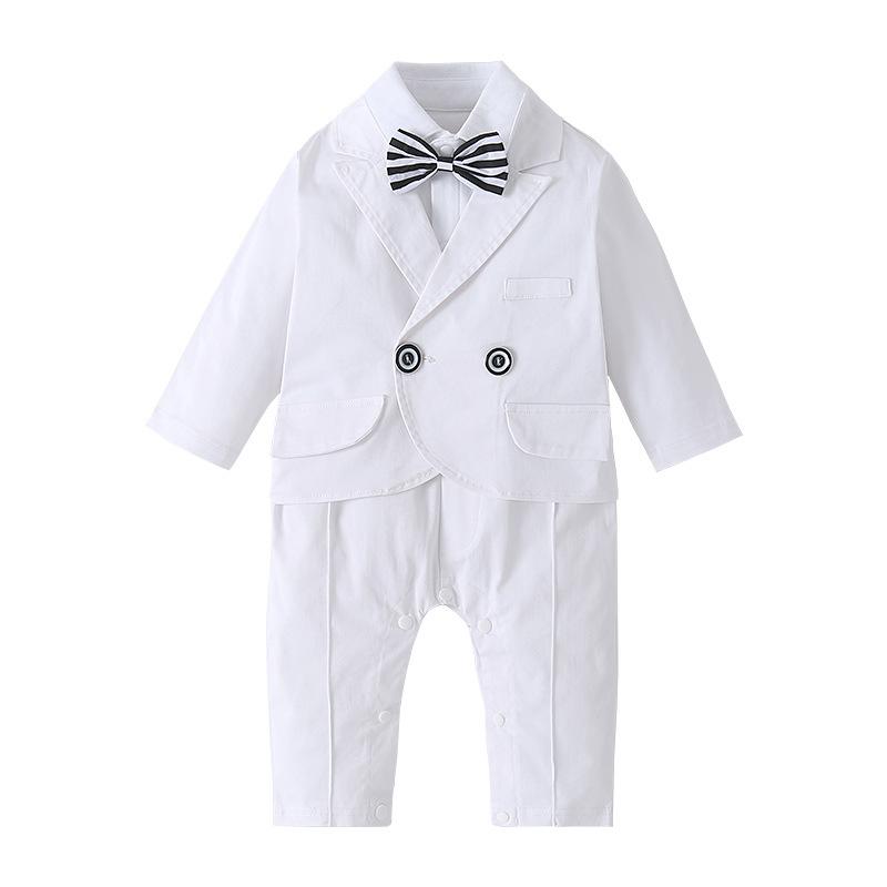 Clothing Sets Baby Boys White Bow Tie Clothes Suits Kids Autumn Long Sleeve England Jumpsuit+Tops Coat 1 Years Baptism Gentleman
Clothing Sets Baby Boys White Bow Tie Clothes Suits Kids Autumn Long Sleeve England Jumpsuit+Tops Coat 1 Years Baptism Gentleman