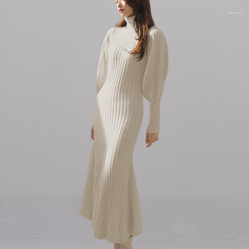 Casual Dresses High Quality Fall Winter Thick Mermaid Knitted Sweater Dress Korean Elegant Lantern Sleeve Slim Long Maxi Robe Pull, Black
Casual Dresses High Quality Fall Winter Thick Mermaid Knitted Sweater Dress Korean Elegant Lantern Sleeve Slim Long Maxi Robe Pull, Black