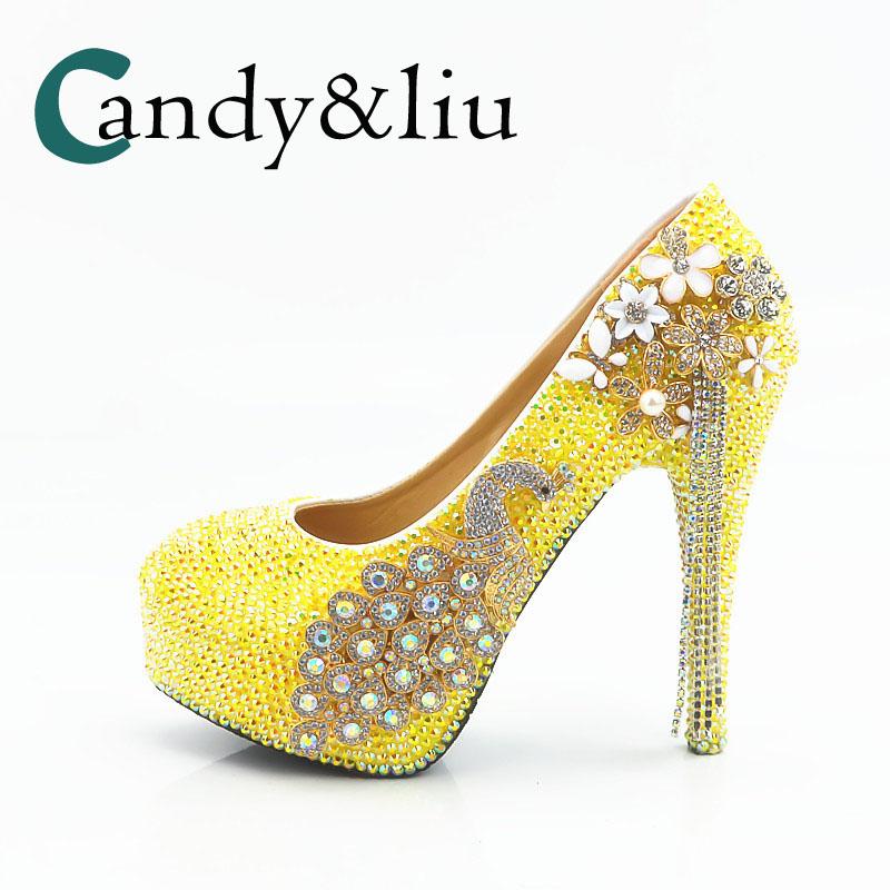 Lemon Yellow Crystal Wedding Shoes Handemade Rhinestone Phoenix And Silver Tassel Women Pumps For Party Banquet Evening Dress, Black
Lemon Yellow Crystal Wedding Shoes Handemade Rhinestone Phoenix And Silver Tassel Women Pumps For Party Banquet Evening Dress, Black