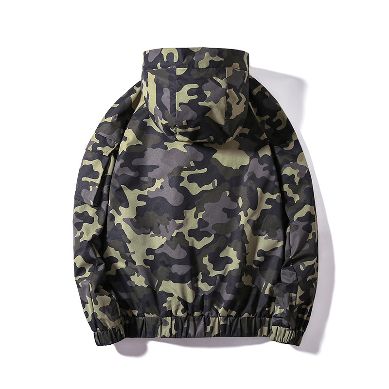 Plus Size Clothing Autumn Jacket Men Fashion Windbreaker Male Hooded Colorful Camouflage Coat 8XL 6XL 7XL Mens Jacket Large Size 210518