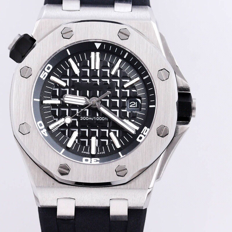 Top Mens Mechanical Watches Sports Watch Luminous Wristwatch 42MM Soft Rubber Strap Sapphire Mirror Waterproof Design High Quality Orologio di lusso, Slivery;brown
Top Mens Mechanical Watches Sports Watch Luminous Wristwatch 42MM Soft Rubber Strap Sapphire Mirror Waterproof Design High Quality Orologio di lusso, Slivery;brown