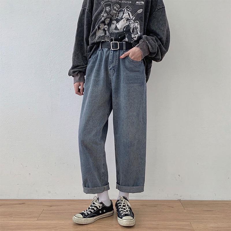 Women' Jeans High Waist Boyfriend Women Loose Casual Denim Pants 2021 Fashion Korean Style Harajuku Trousers Woman P368, Blue
Women' Jeans High Waist Boyfriend Women Loose Casual Denim Pants 2021 Fashion Korean Style Harajuku Trousers Woman P368, Blue