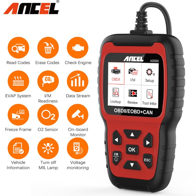 Code Readers & Scan Tools Ancel AS500 OBD2 Automotive Scanner Engine Check Diagnostic I/M Readiness Professional Car Diagnosis
Code Readers & Scan Tools Ancel AS500 OBD2 Automotive Scanner Engine Check Diagnostic I/M Readiness Professional Car Diagnosis