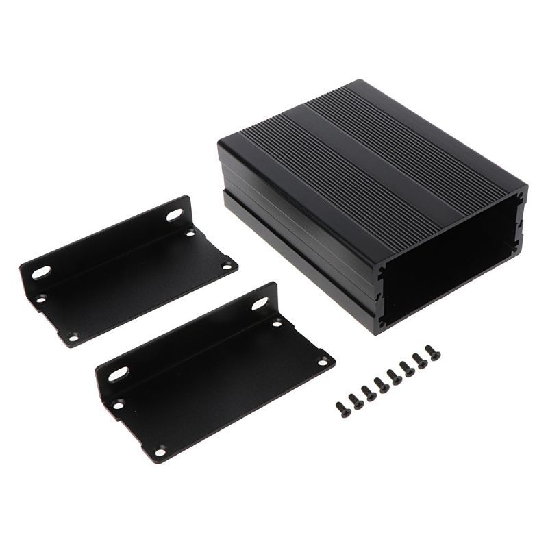 Black 100X76X35 Mm Corrosion resistant Aluminium Split Body Aluminium Box Housing Project Electronic Diy
