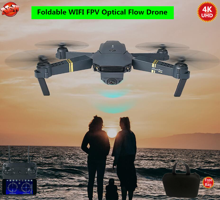 4K MINI Selfie WIFI FPV Quadcopter Foldable RC Drone 2.4G 18 MINS 360 Degrees Roll Optical Flow APP Control Helicopter Boy Toy, 1080p 1battery
4K MINI Selfie WIFI FPV Quadcopter Foldable RC Drone 2.4G 18 MINS 360 Degrees Roll Optical Flow APP Control Helicopter Boy Toy, 1080p 1battery