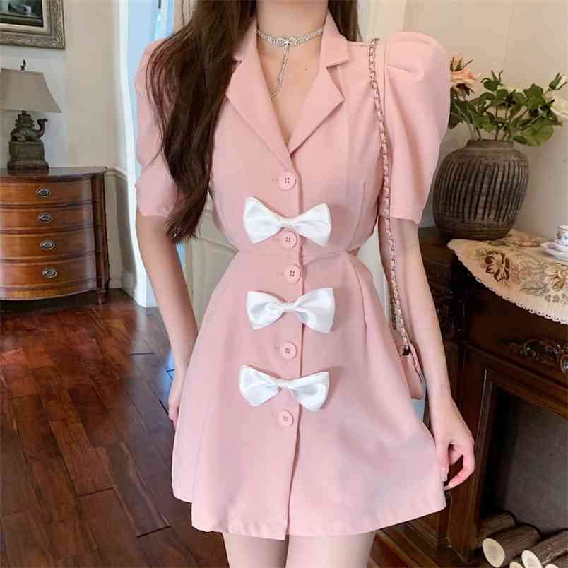 Women's Summer Fashion Sweet Bowknot Mini Dress Sexy Hollow Waist Single-Breasted Casual Slim A-Line Female 210519, White
Women's Summer Fashion Sweet Bowknot Mini Dress Sexy Hollow Waist Single-Breasted Casual Slim A-Line Female 210519, White
