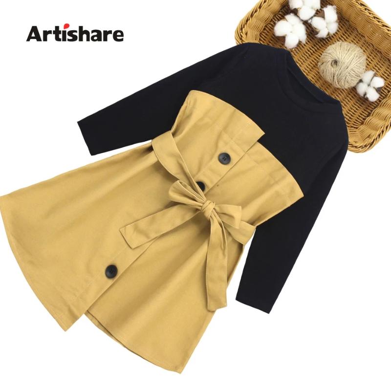 Girl's Dresses Teens Girls Dress Patchwork For Long Sleeve Kids Autumn Children Clothes 6 8 10 12 14, Red;yellow
Girl's Dresses Teens Girls Dress Patchwork For Long Sleeve Kids Autumn Children Clothes 6 8 10 12 14, Red;yellow