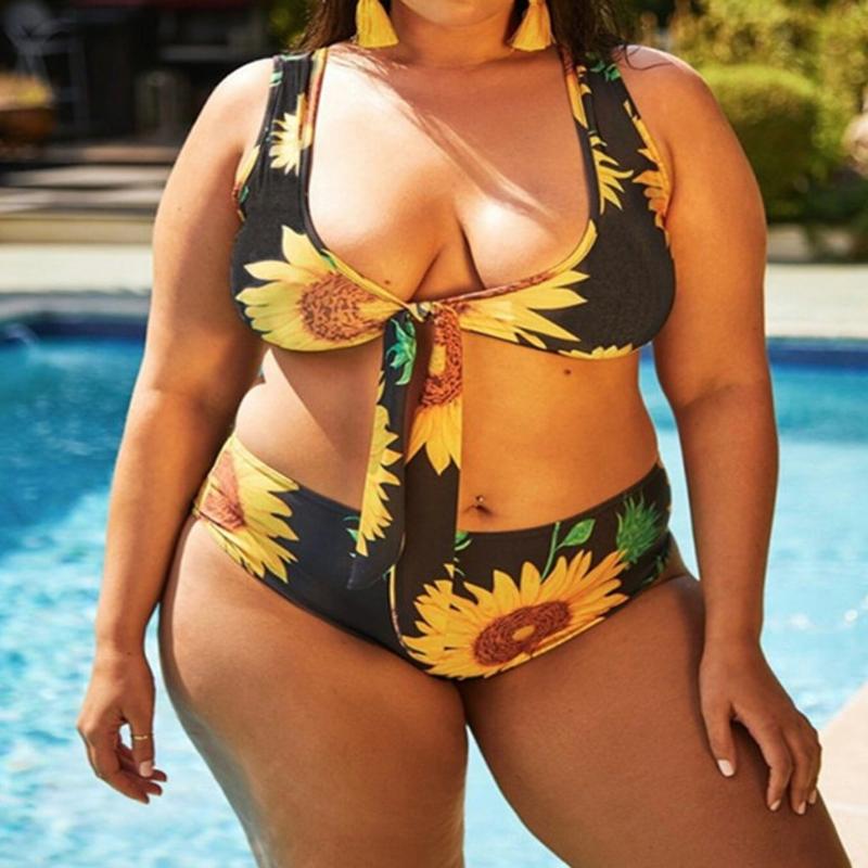 Women's Swimwear Plus Size Women Sunflower One-Piece Push-Up Padded Bikini Bra Swimsuit Beachwear Suit C30615, Yellow
Women's Swimwear Plus Size Women Sunflower One-Piece Push-Up Padded Bikini Bra Swimsuit Beachwear Suit C30615, Yellow