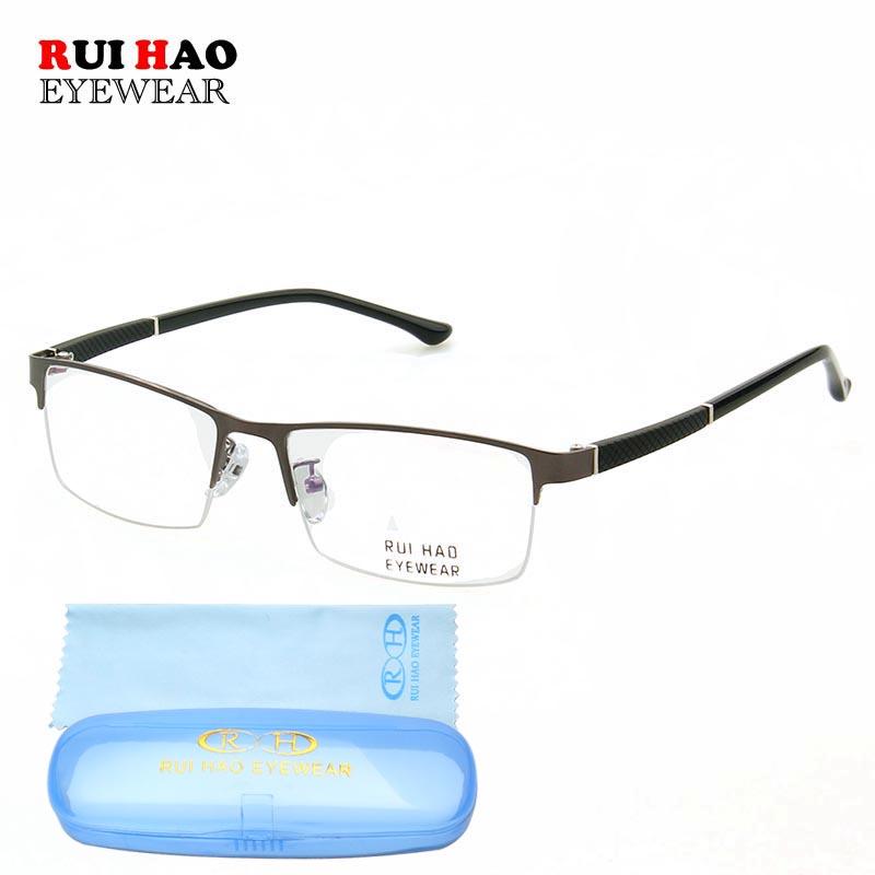 Fashion Sunglasses Frames Eyeglasses Frame Men Rectangle Business Optical Glasses Half Rimless Spectacle Rui Hao Eyewear Brand 8175
Fashion Sunglasses Frames Eyeglasses Frame Men Rectangle Business Optical Glasses Half Rimless Spectacle Rui Hao Eyewear Brand 8175