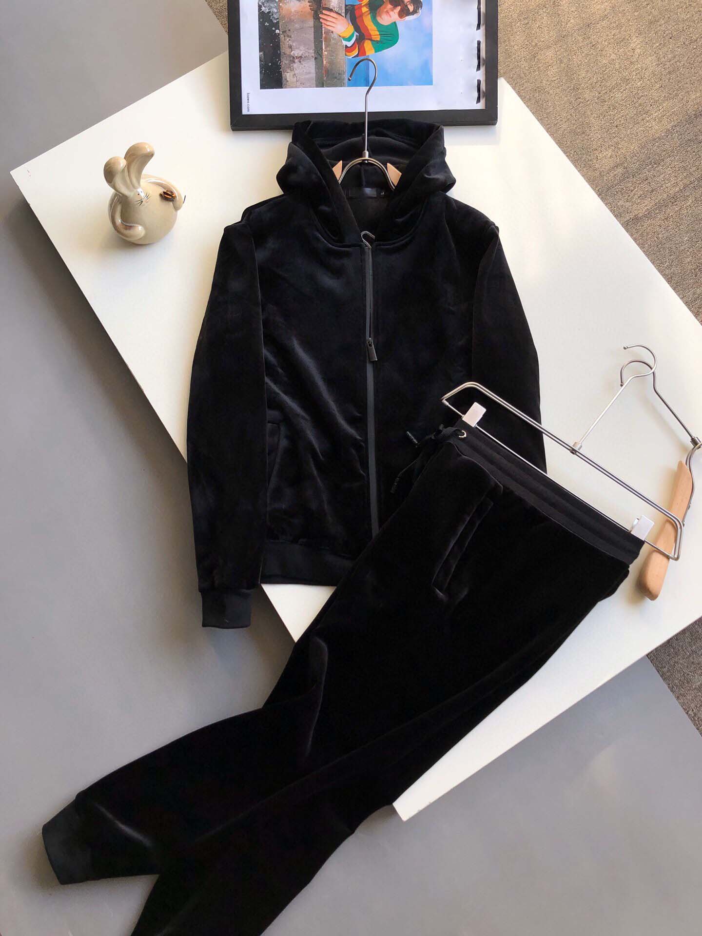 Neue marke designer buchstabedrucken herrenpullover anzug sportkleidung anzug herrenjackejacke beilufiges sweatshirt mit kapuze lu