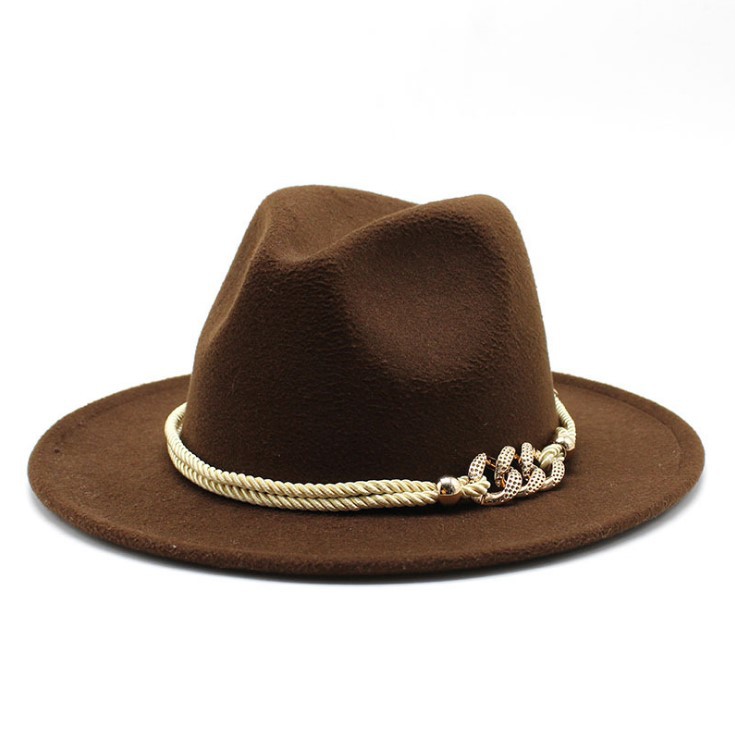 Chapeaux à bord large femmes hommes laine en feutre jazz fedora panama style cowboy trilby fête robe formelle chapeau grand taille jaune blanc 58