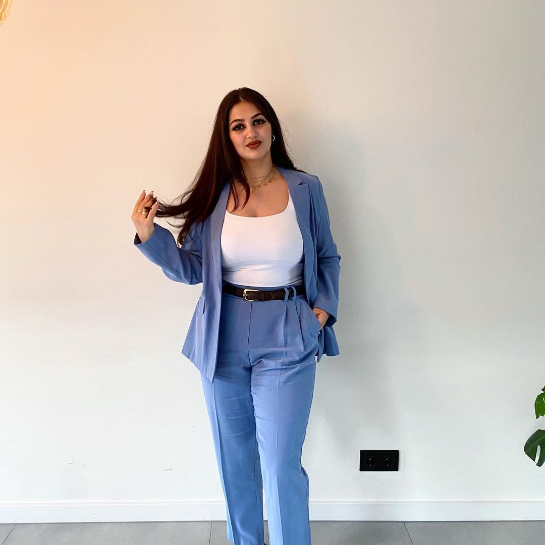 Summer Cool Women Suits Plus Size Bride Lady Party Prom Tuxedos Blazer Red Carpet Leisure Outfit Suit (Jacket+Pants)